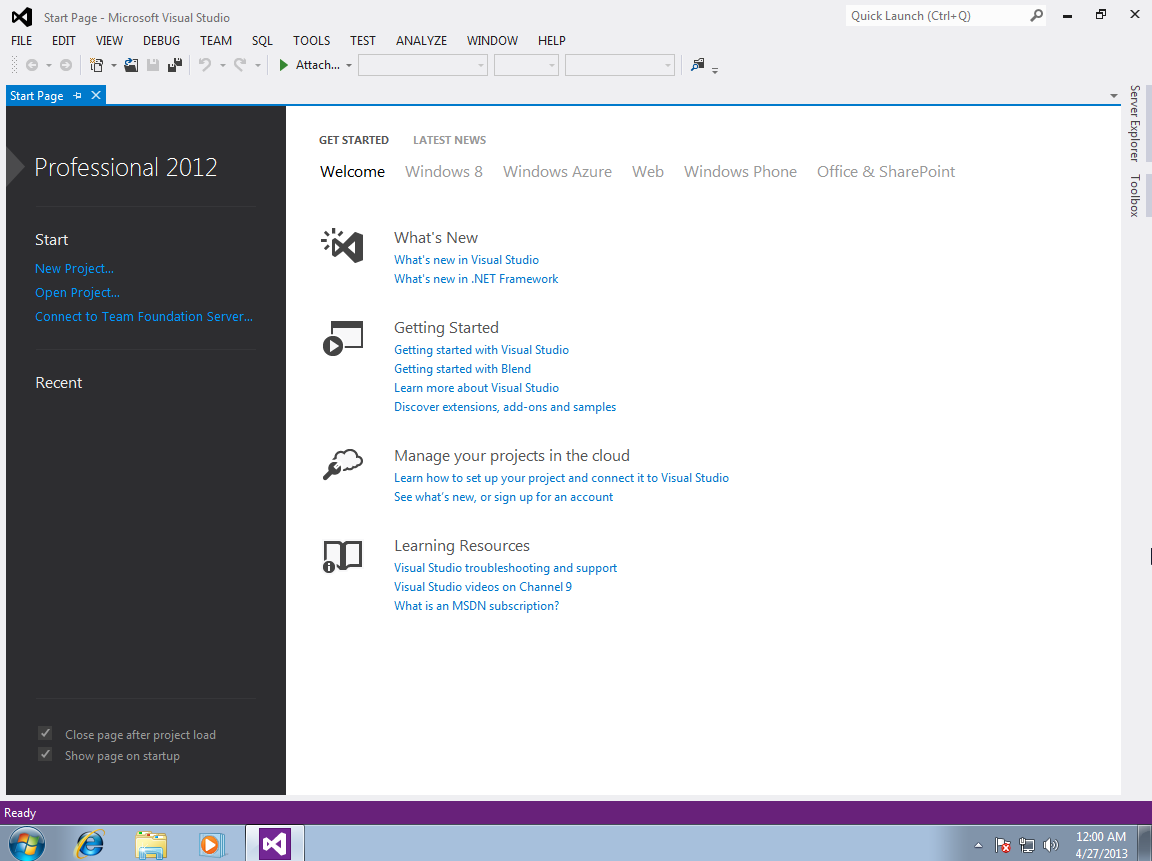 Visual Studio 2012 Professional Full
